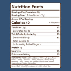 RYZE Mushroom Hot Cocoa — Organic Instant Cocoa with L-Theanine & Melatonin, 20 Servings